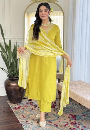 Picture of Radiant Chiffon Golden Readymade Salwar Kameez