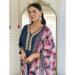 Picture of Chiffon Dark Slate Grey Readymade Salwar Kameez