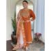 Picture of Chiffon Dark Golden Rod Readymade Salwar Kameez
