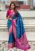 Picture of Shapely Silk Steel Blue Saree