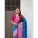Picture of Shapely Silk Steel Blue Saree