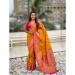 Picture of Superb Silk Dark Orange Saree