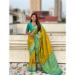 Picture of Lovely Silk Dark Golden Rod Saree