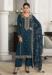 Picture of Silk Midnight Blue Straight Cut Salwar Kameez