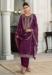 Picture of Pleasing Silk Brown Straight Cut Salwar Kameez