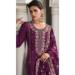 Picture of Pleasing Silk Brown Straight Cut Salwar Kameez