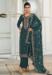 Picture of Silk Dark Slate Grey Straight Cut Salwar Kameez