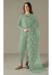 Picture of Cotton Dark Sea Green Straight Cut Salwar Kameez