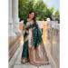 Picture of Beautiful Silk Dark Slate Grey Saree