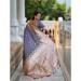 Picture of Excellent Silk Light Slate Grey Saree