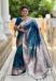 Picture of Beautiful Silk Teal Saree