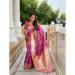 Picture of Good Looking Silk Pale Violet Red Saree
