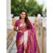 Picture of Good Looking Silk Pale Violet Red Saree