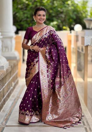 Picture of Charming Silk Brown Saree
