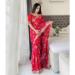 Picture of Beauteous Georgette Red Saree