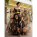 Picture of Net & Silk & Organza Black Readymade Lehenga Choli