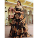 Picture of Net & Silk & Organza Black Readymade Lehenga Choli