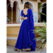 Picture of Fine Georgette Dark Blue Readymade Lehenga Choli