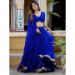 Picture of Fine Georgette Dark Blue Readymade Lehenga Choli