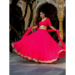 Picture of Stunning Georgette Crimson Readymade Lehenga Choli