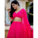 Picture of Stunning Georgette Crimson Readymade Lehenga Choli