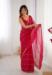 Picture of Resplendent Chiffon Dark Red Saree