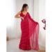 Picture of Resplendent Chiffon Dark Red Saree