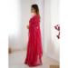 Picture of Resplendent Chiffon Dark Red Saree