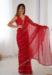 Picture of Well Formed Chiffon Dark Red Saree