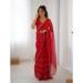 Picture of Well Formed Chiffon Dark Red Saree