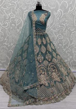Picture of Sublime Net Dark Slate Grey Lehenga Choli