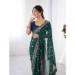Picture of Good Looking Georgette Dark Slate Grey Saree