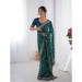 Picture of Good Looking Georgette Dark Slate Grey Saree