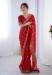 Picture of Fascinating Georgette Dark Red Saree