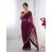 Picture of Good Looking Georgette Brown Saree