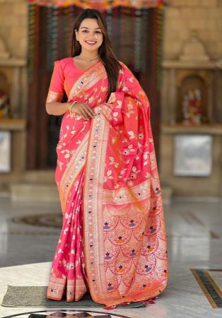 Picture of Admirable Silk Dark Red Saree