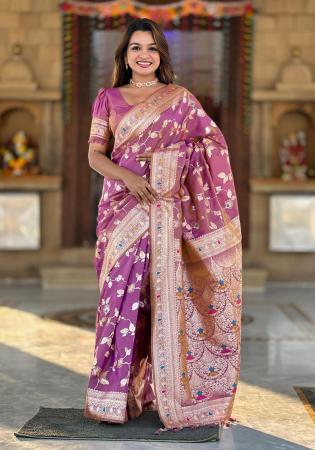 Picture of Classy Silk Brown Saree