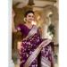 Picture of Beautiful Silk Maroon Saree