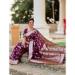 Picture of Beautiful Silk Maroon Saree