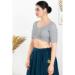 Picture of Splendid Chiffon Light Slate Grey Designer Blouse
