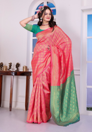 Picture of Amazing Silk Light Coral Saree