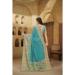 Picture of Superb Crepe & Silk Steel Blue Saree