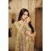Picture of Fascinating Crepe & Silk Dark Khaki Saree