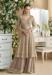 Picture of Lovely Georgette Beige Straight Cut Salwar Kameez