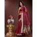 Picture of Well Formed Organza Brown Saree