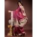 Picture of Well Formed Organza Brown Saree
