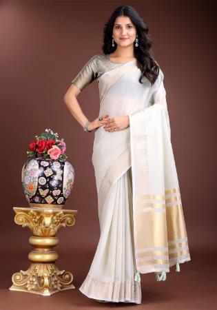 Picture of Alluring Cotton Gainsboro Saree