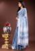 Picture of Excellent Organza Light Steel Blue Saree