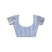 Picture of Excellent Organza Light Steel Blue Saree