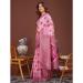 Picture of Marvelous Cotton & Linen Medium Violet Red Saree